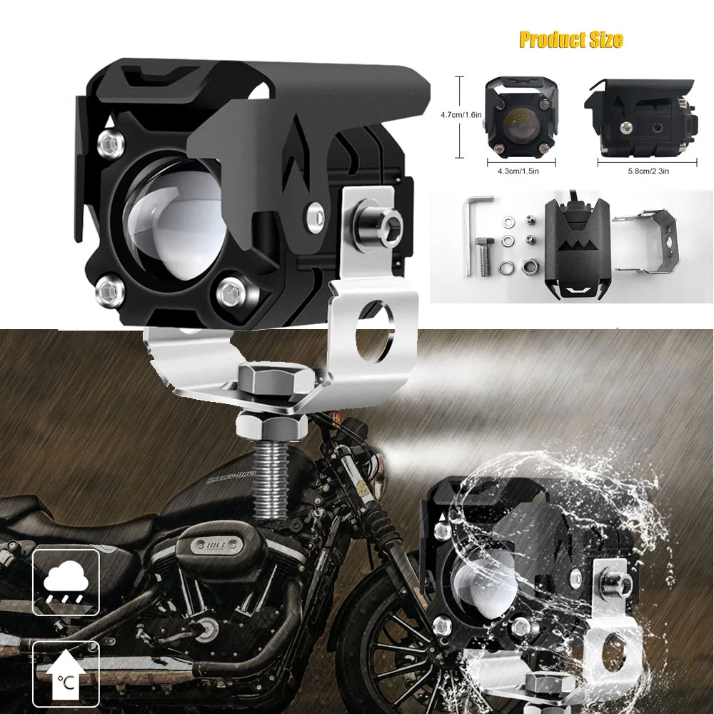 

Мини-фара для мотоцикла, 12 В, 24 В