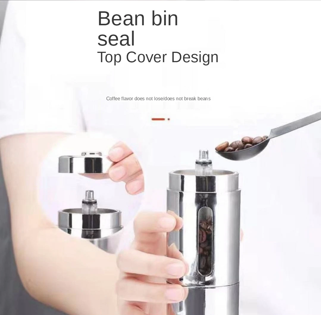 Miglior Macinacaffè Argento Mini Macinacaffè Manuale In Acciaio Inossidabile Fatto A Mano Macinacaffè Macinacaffè Macinacaffè