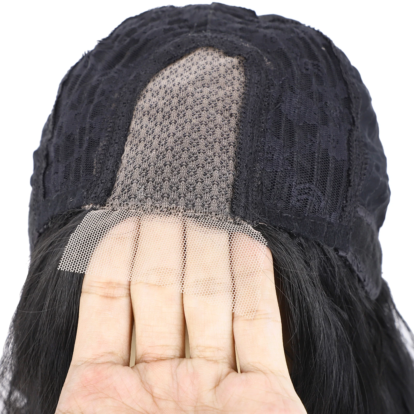 

Short Ocean Wave Lace Front Wigs for Women Natural Wave Synthetic Lace Wig Heat Resistant Part Lace Shoulder Length Cosplay Wig