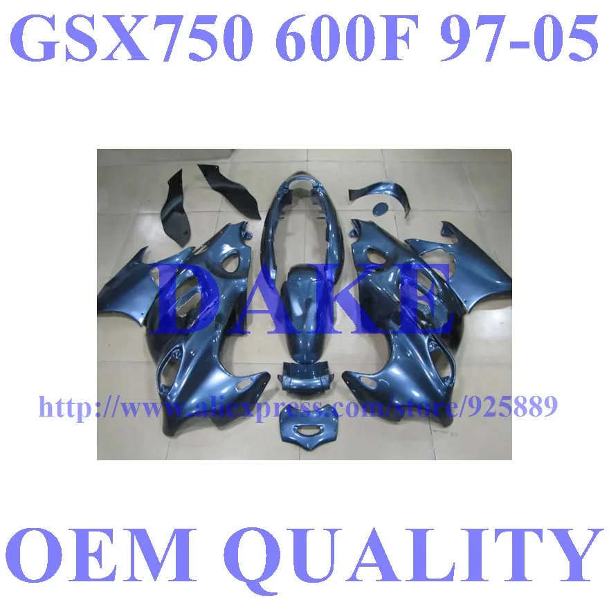 

All Blue ABS Fairing for Suzuki GSX600F GSX750F 97 98 99 00 01 02 03 04 05 06 GSX 600F 750F Katana+7 Gifts