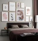 Современные картины цветов, домашние настенные художественные принты и плакаты с цитатами, модная Картина на холсте с растениями для украшения гостиной