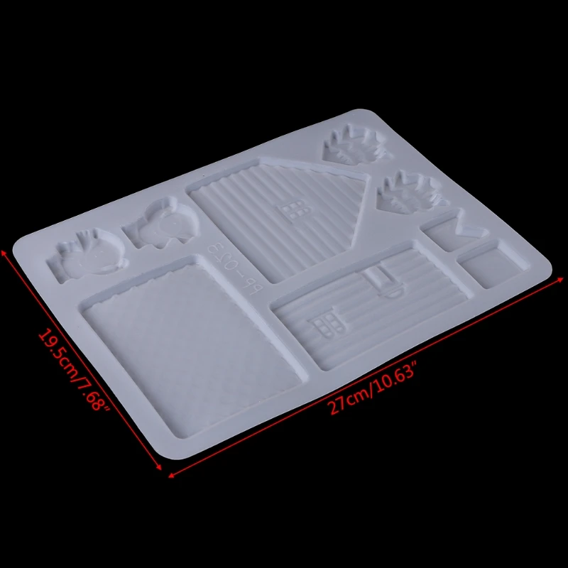 3D рождественский дом печенья Форма для шоколада DIY торт Декор Резак плесень Новый