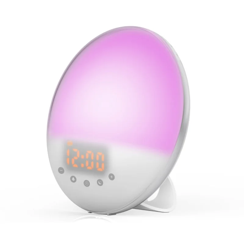 Wake Up светильник Sunrise Sunset моделирование звуки природы сна будильник с FM радио 6