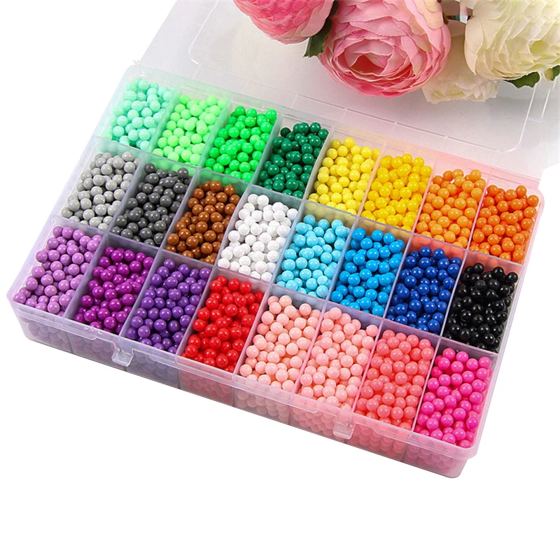 аквабитс aquabeads бусины Новые DIY набор для творчества шарики распылители воды 6000 шт.