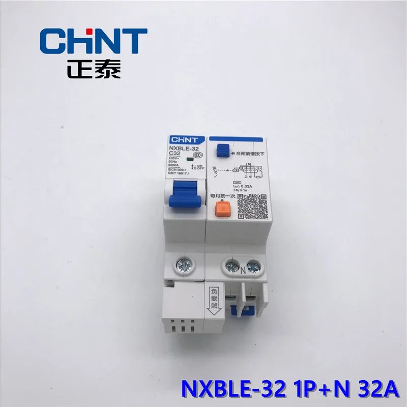 CHNT миниатюрный выключатель утечки DZ47LE Тип C 1P + N 6A 10A 16A 20A 25A 32A бытовой воздушный