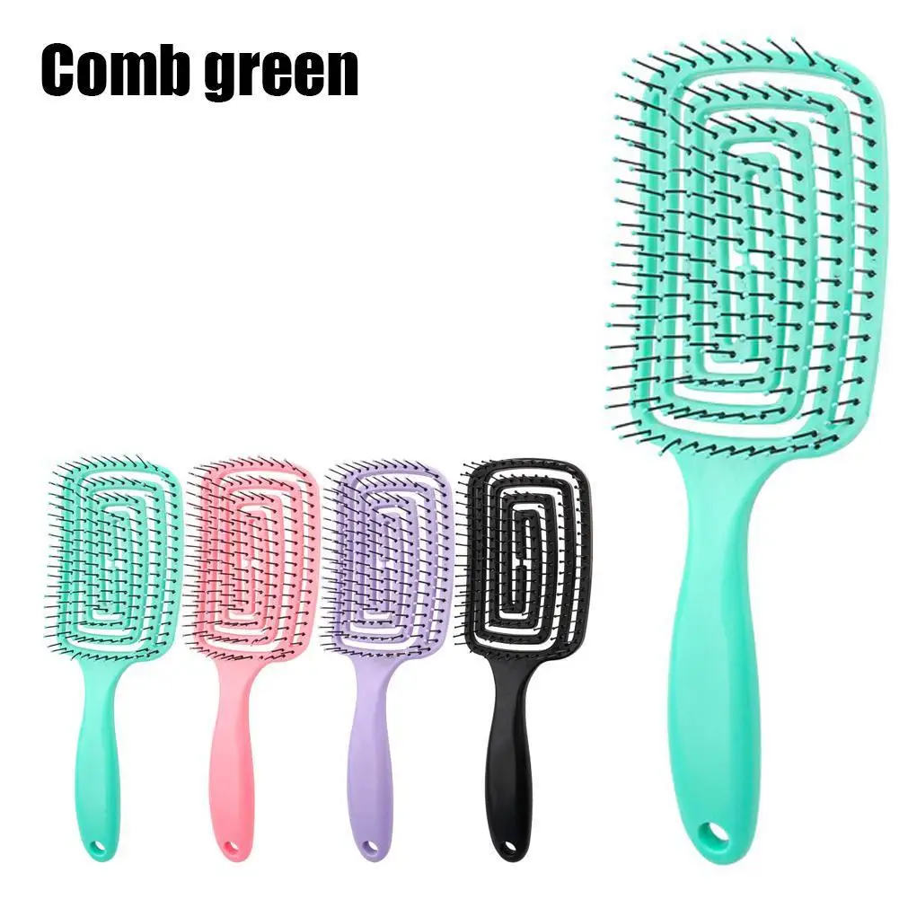 

1pcs Back-shaped Mosquito Coil Tt Comb Hair Styling Hairbrush Anti Hollow Massage Comb Comb Ribs Octopus Set Klit Bristle C C8T6