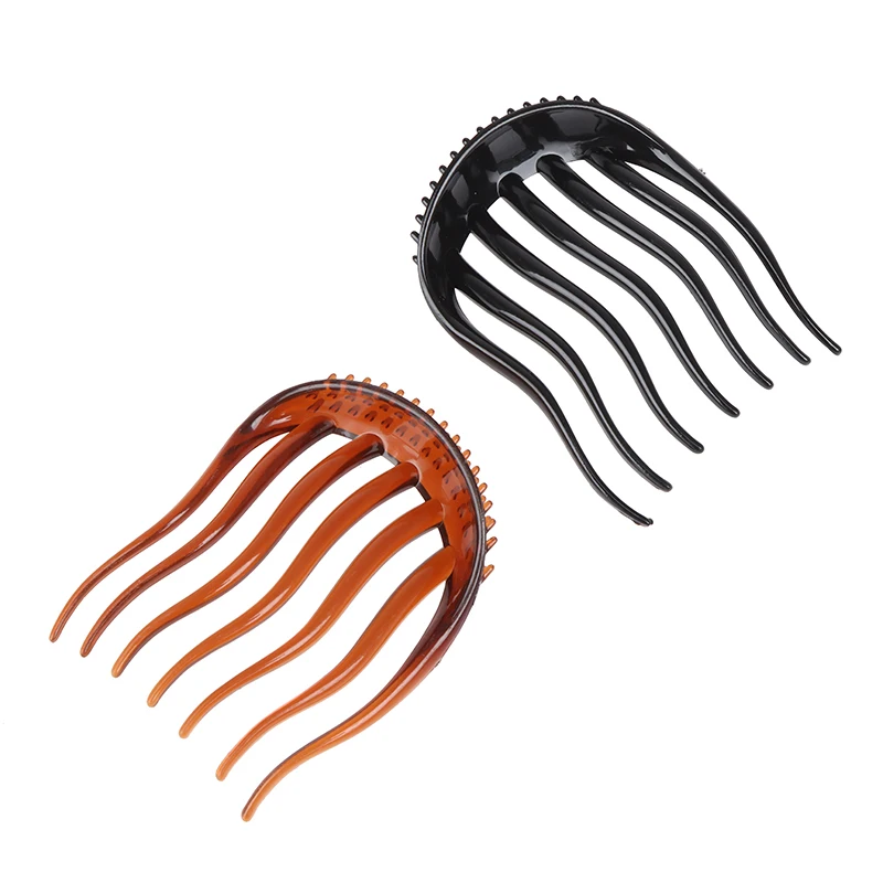 

1pcs Hair Styling Clip Plastic Braid Tool Ponytail Hair Styling Comb Fluffy Hair Comb
