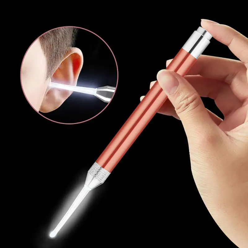 Детские ушные восковые уборщики набор для чистки вспышки светильник ушной