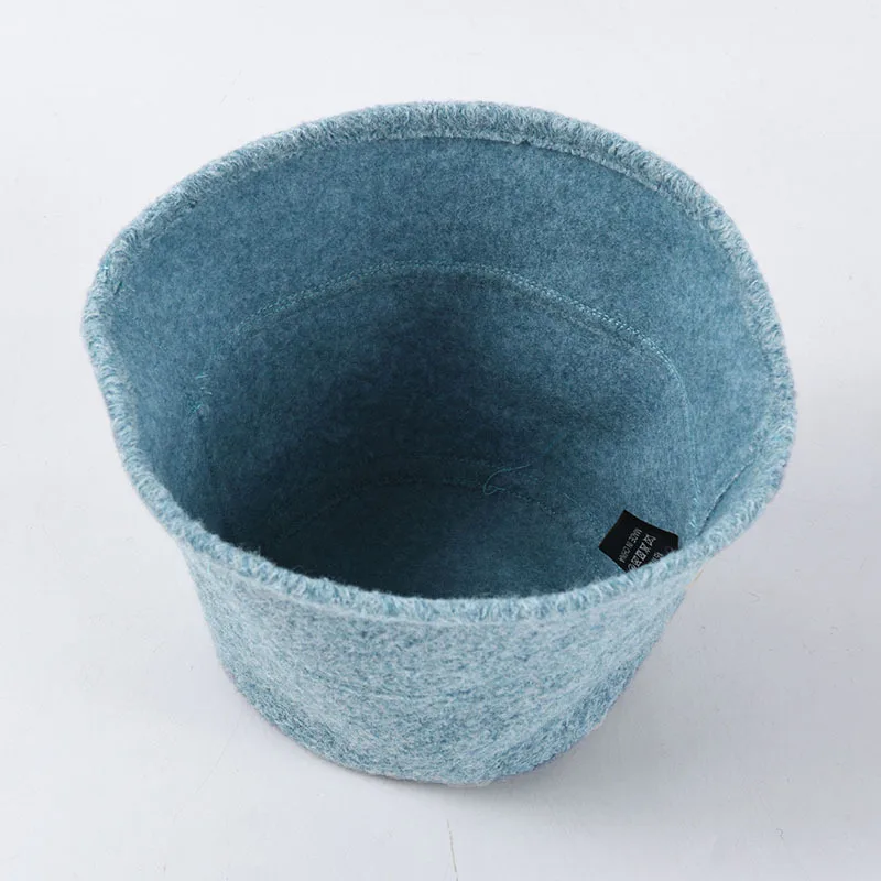 Женская шерстяная шапка Fedora однотонная простая ведро для осени и зимы вязаная в