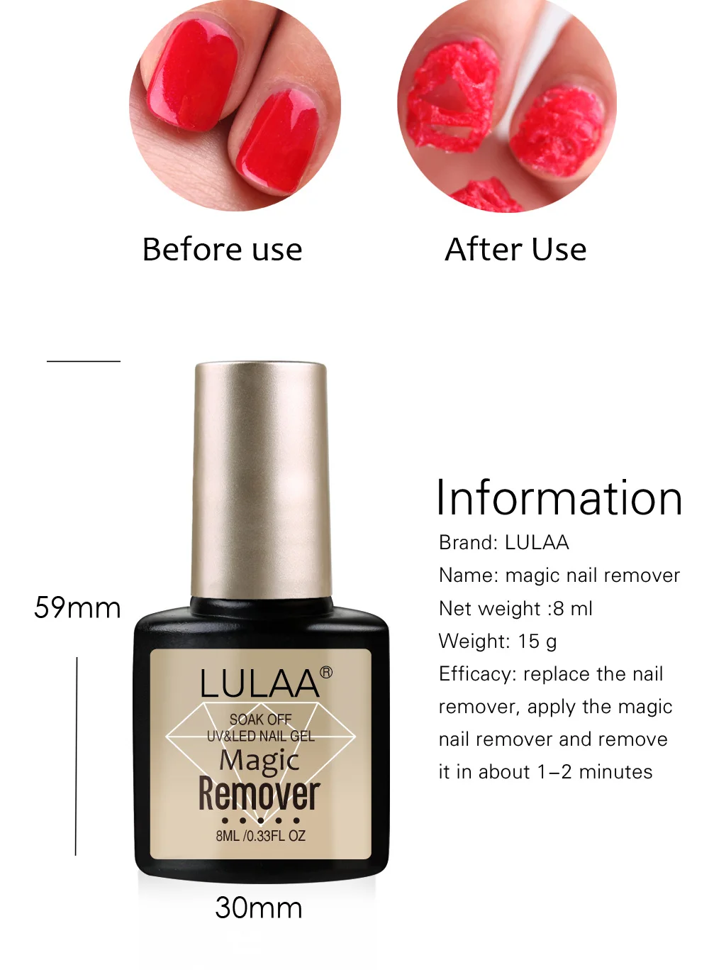 Lulaa Профессиональный 2/4/7 шт набор для полировки ногтей взрыв Magic эмаль Remover Замочить ногтей набор чистящих средств для инструмент для росписи ногтей высокое качество