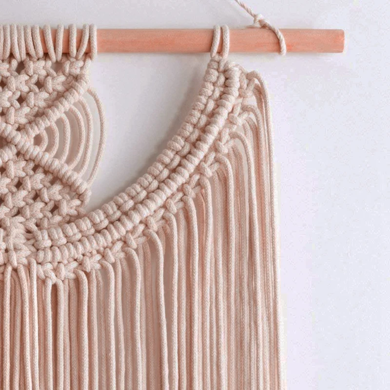 Макраме настенный небольшой художественный Тканый гобелен бохо шик домашний