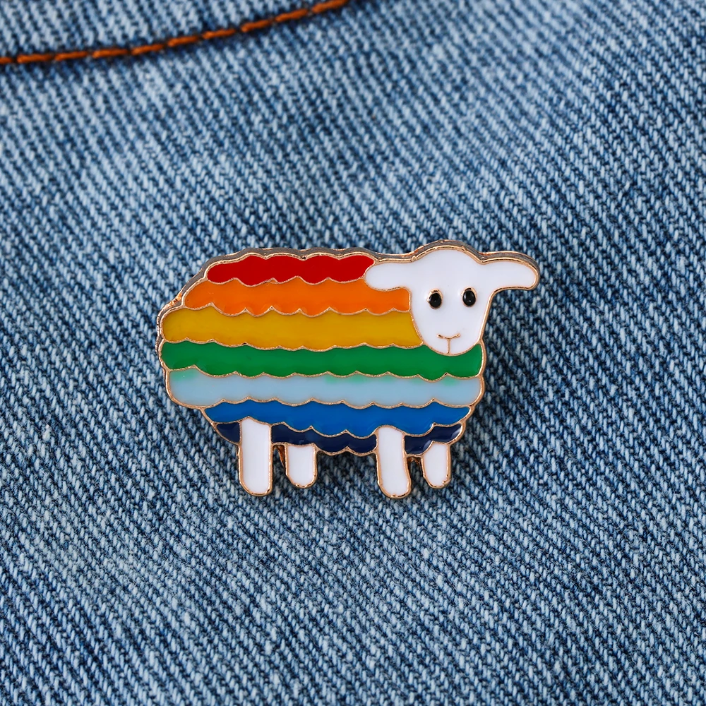 Creative Rainbow Heart Finger Flag Love is Pins Brooches Metal Badges Gay Lesbian Pride Lapel Pin Gifts Jewelry Accessories | Украшения и