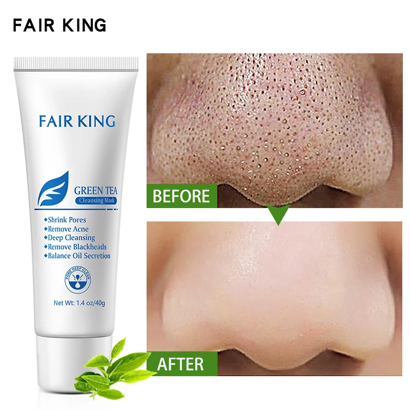 40 г маска для зеленого чая угри на носу глубокая полоска очистки пор Отбеливающая