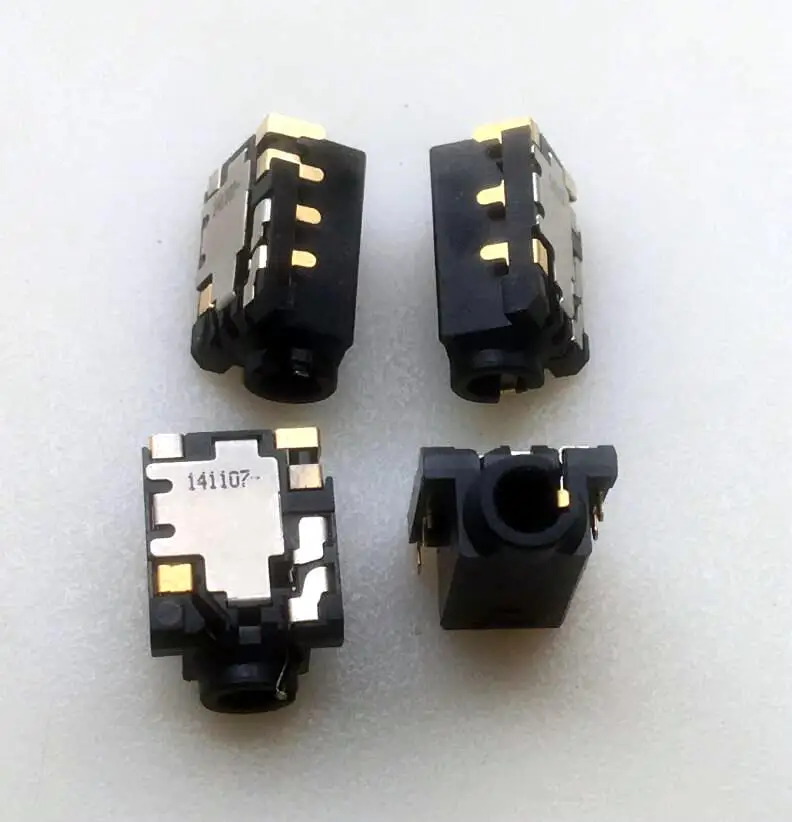 (2 шт.) оригинальное Новое основание для аудионаушников с позолоченным штифтом 7p