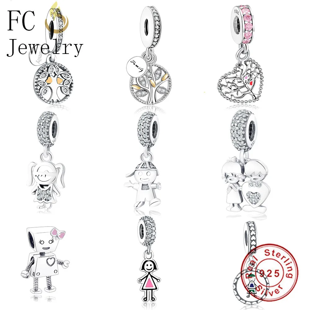 FC ювелирные изделия Подходит оригинальный браслет Pandora серебро 925 пробы Древо
