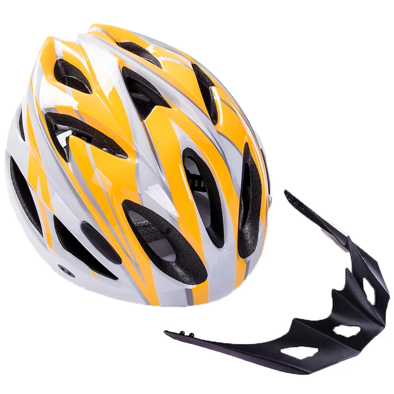 Велосипедный шлем унисекс с козырьком ударопрочный для улицы мужчин и женщин