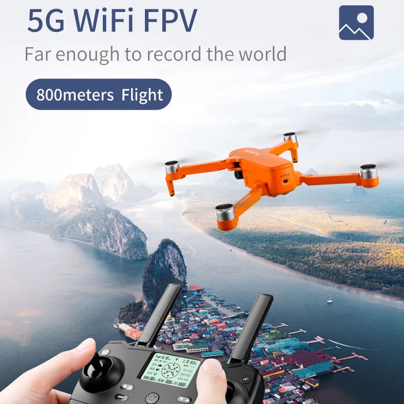 JJRC X17 GPS Квадрокоптер 6K Дрон с камерой 2-осевой геймпад бесщеточный