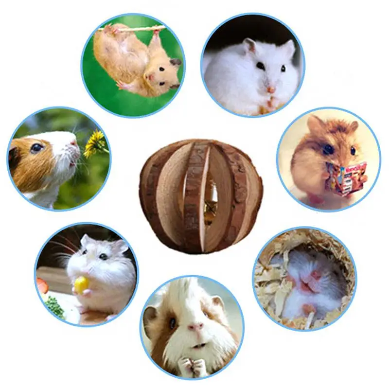 Плетеный абажур из натурального дерева молярная жевать игрушка для кроликов