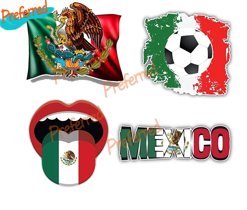 

High Quality Funny Mexican Flag Decal Motocross Racing Laptop Helmet Trunk Wall Vinyl Car Sticker Die Cutting