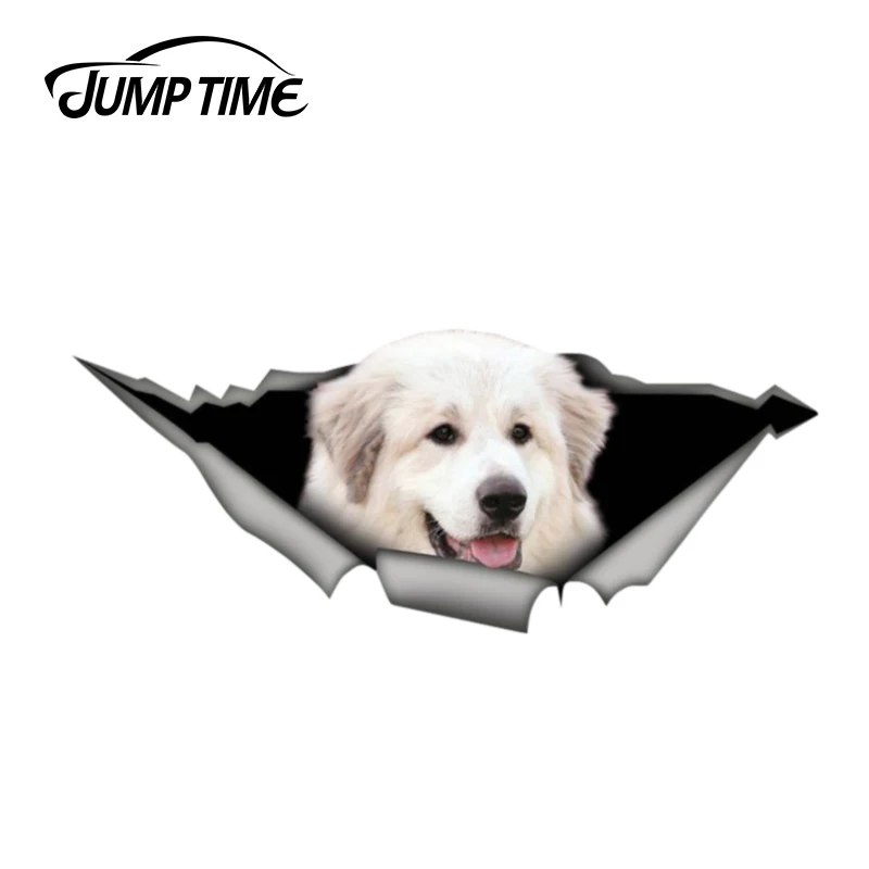 Время скакания 13 см x 4 8 отличные Пиренеи автомобильная наклейка для ноутбука 3D