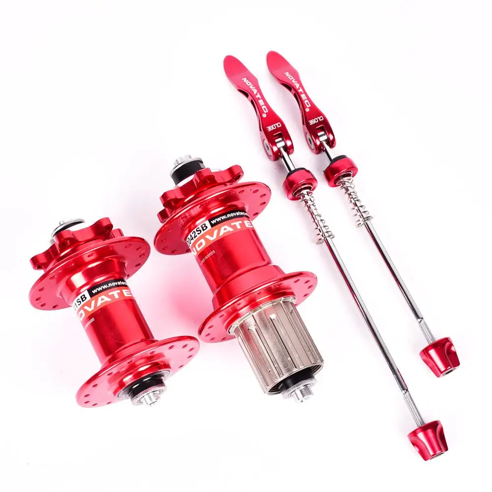 

Novatec hub D041SB D042SB disc card brake MTB mountain bike hub bearing bicycle hubs 28 32 36 Holes red black 8/9/10/11speed