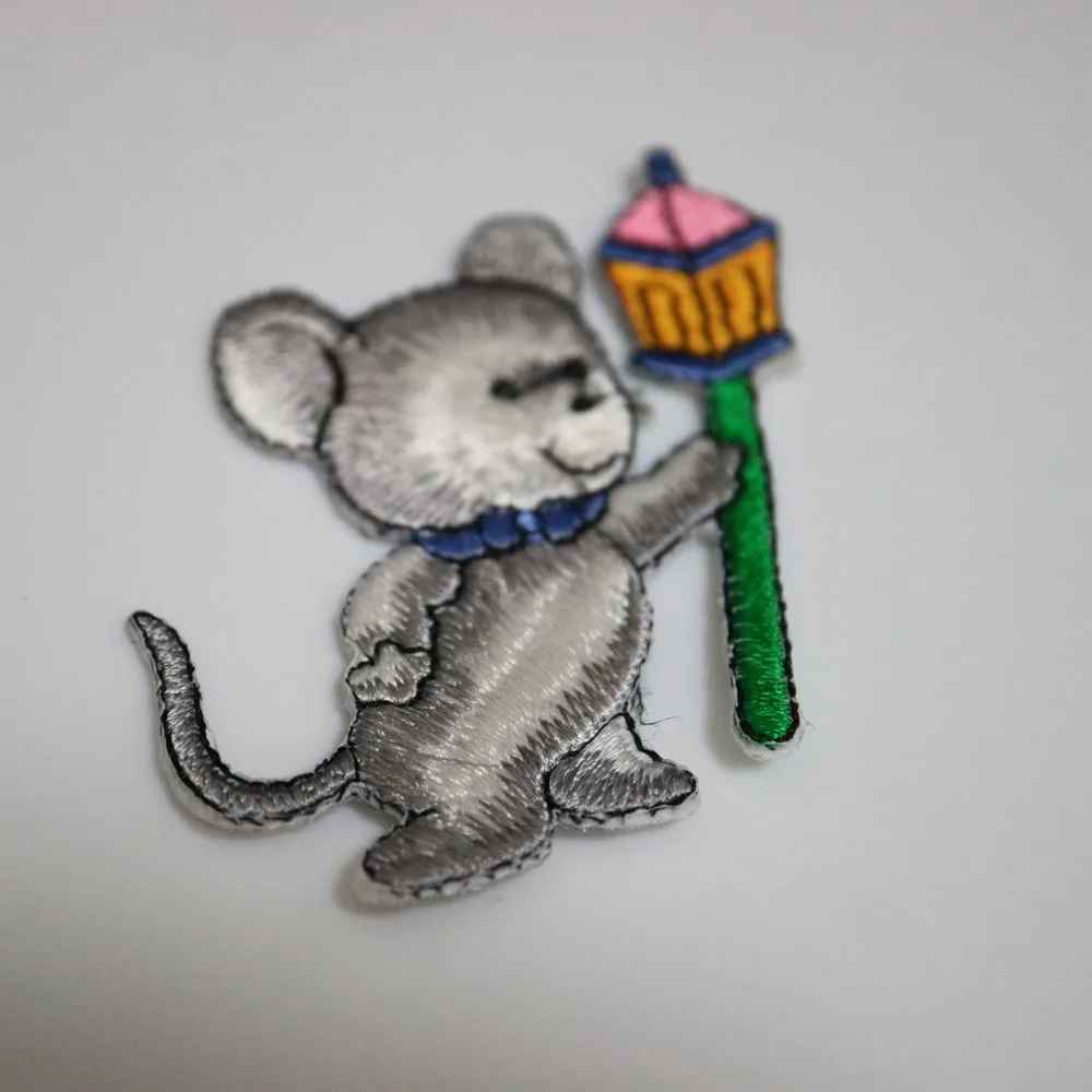 5 шт./лот нашивки для одежды с утюгом и мышью милая наклейка в форме животных