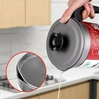1 4l cooking oil storage can dispenser container large capacity filter oil separator storage tank kitchen tools oil bottle