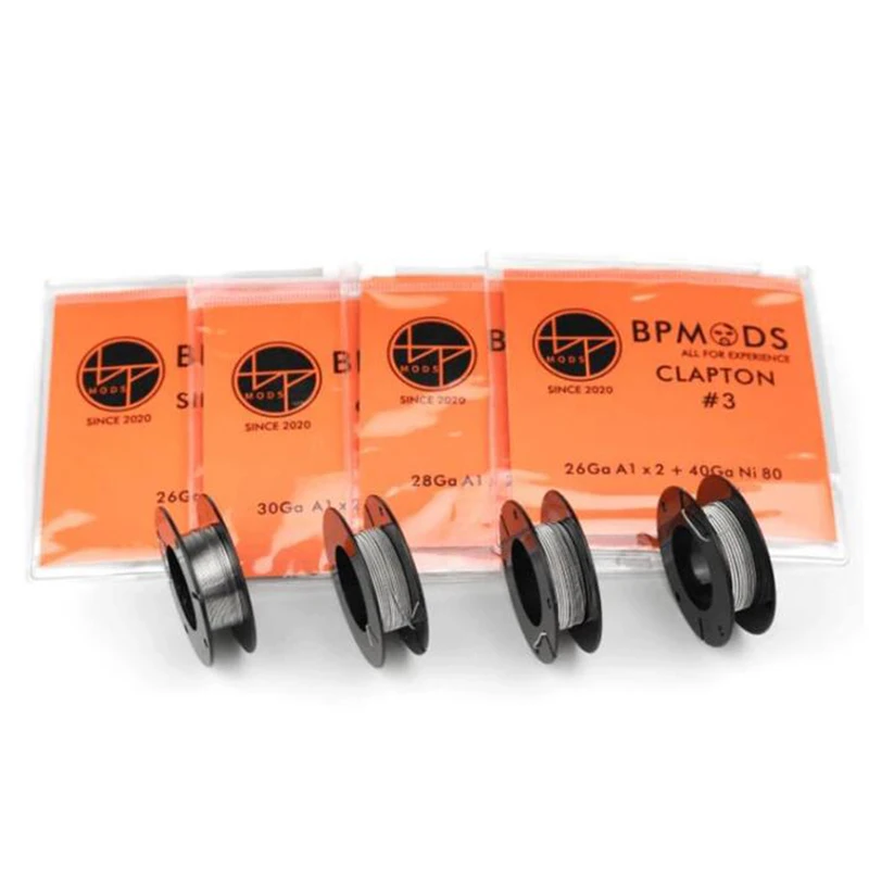 

BP MODS Ni70 Ni80 Coil Wire Prebuilt Heating Wires 26ga 28ga 30ga for DIY Geekvape OXVA Atomizer RDA RBA Vaping Mod Kit