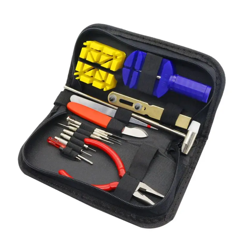 

16pcs Watch Repair Tool Kit Link Remover Spring Bar Tool Case Opener Set New