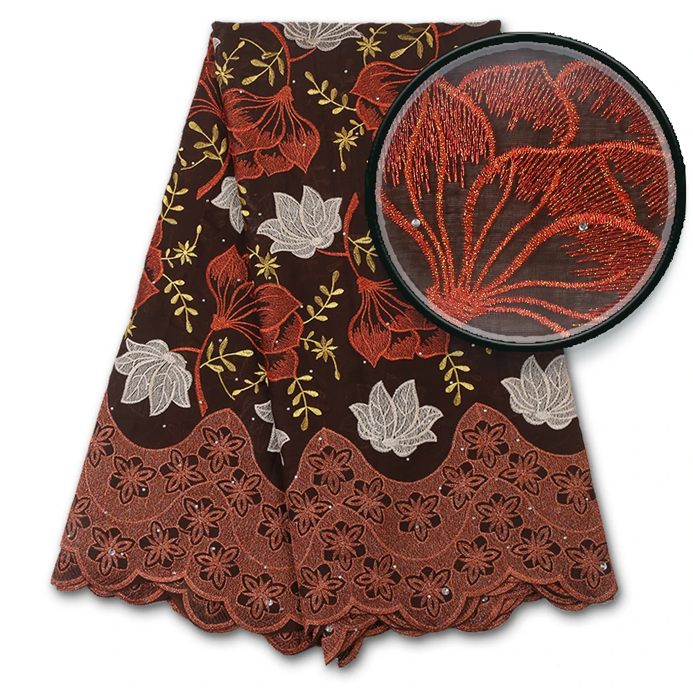 Нигерийские кружевные ткани 2018 африканская швейцарская вуаль кружево высокого