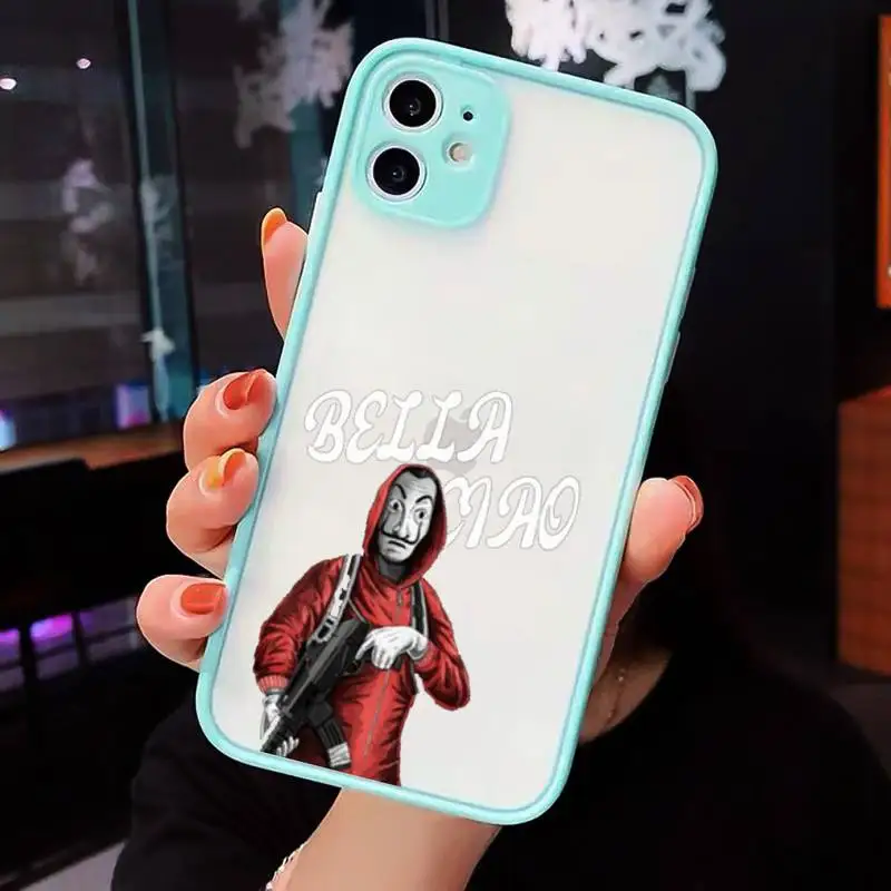 

Money Heist Phone Cases Matte For iPhone 12 Mini 11 Pro XR XS Max 7 8 Plus X Hard PC Back Cover