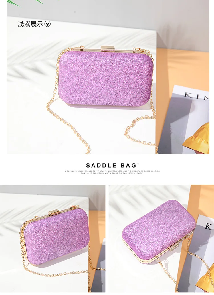 2019 Новая женская Яркая сумка клатч маленькая квадратная для невесты