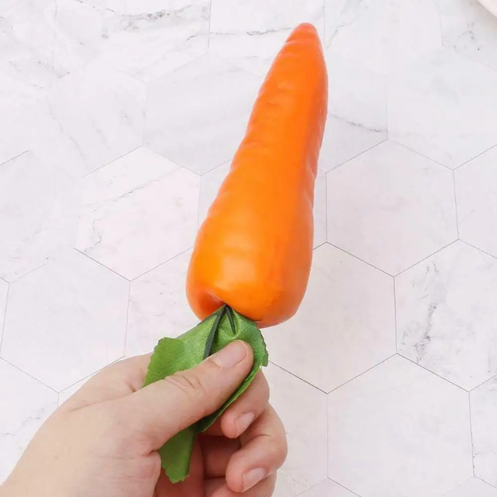 

Simulation Carrot Fruits Artificial Lifelike Fake Vegetables Decor Jewelry Craft Photo Decoration Props Model Kitchen Home I1G4