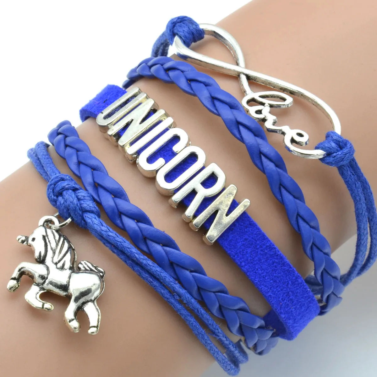 Фабрика DIY Ювелирные изделия из цинкового сплава Бесконечность любовь Единорог