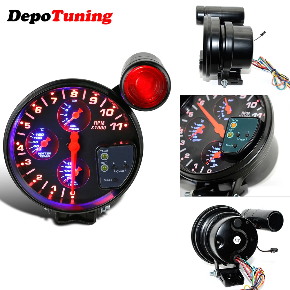 Автомобильный измеритель температуры воды 4 в 1 с датчиком масла 5