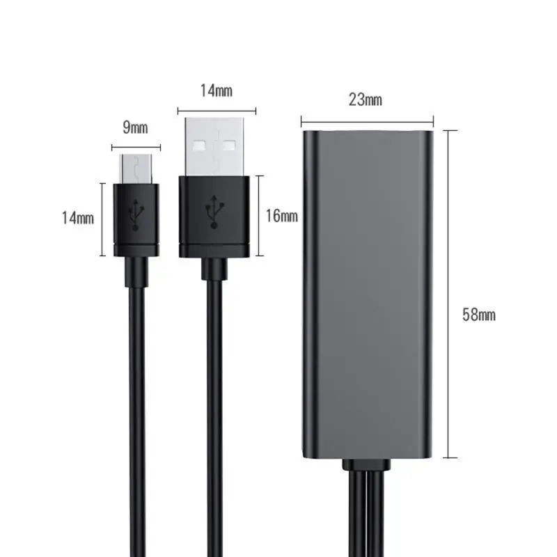 

New Fire TV Stick HD 480Mbps Micro USB2.0 To RJ45 Ethernet Adapter 10 / 100Mbps For New Fire TV / Google Chromecast Ultra