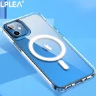 Прозрачный Магнитный чехол для iPhone 13 12 11 Pro MAX Mini Magsafe X XR XS MAX 7 8 Plus SE 20