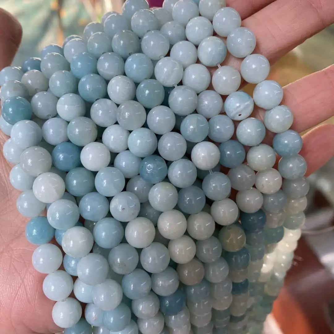

4-10MM Amazonite Natural Grade Beads Loose Beads Tianhe Stone Round Beads Wholesale Jewelry Accessories
