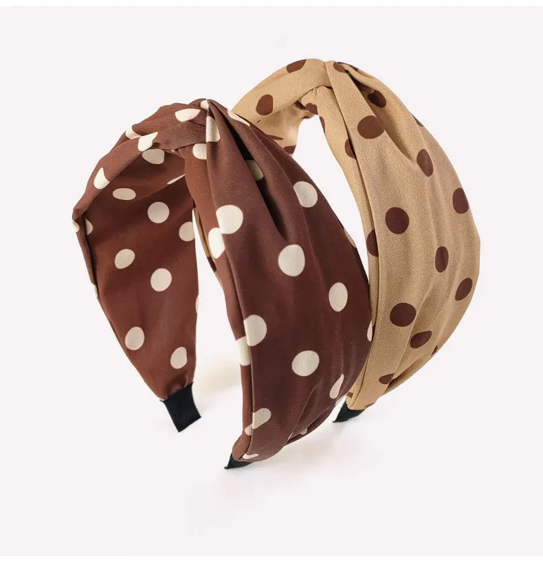 Ободок для волос в стиле ретро женский элегантный аксессуар с коричневыми