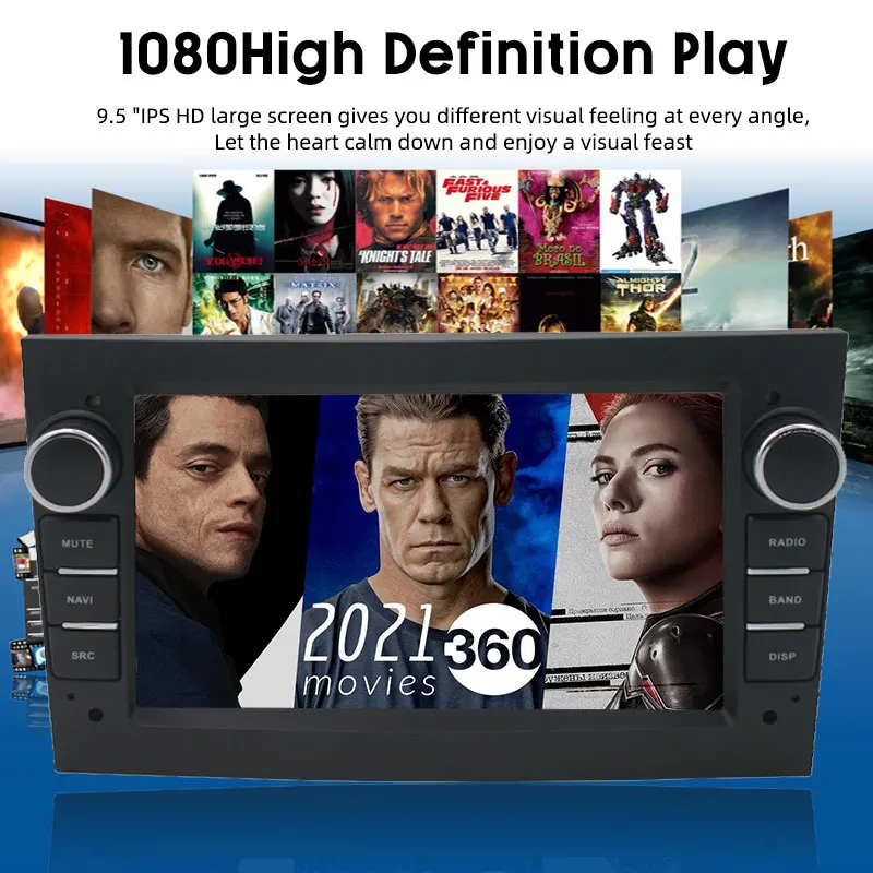 Car Radio 2 Din 7-inch Android 9.1 Built-in Carplay 1G +16G Gps Navigation Multimedia Player Wifi Bluetooth for Opel ( No DVD) | Автомобили