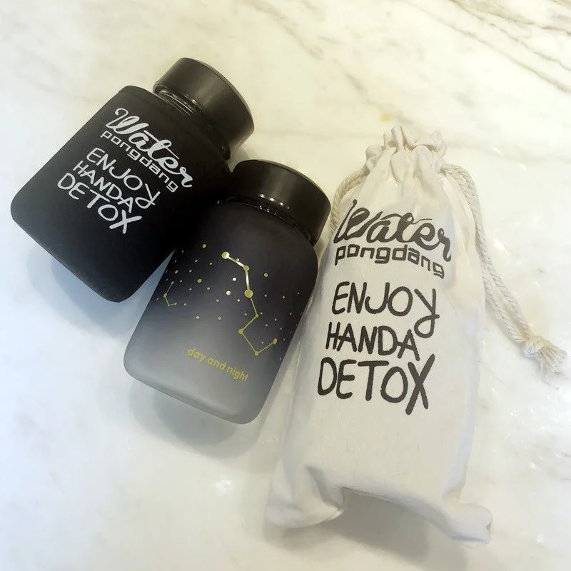 Стеклянная бутылка для воды с изображением звездного неба 600 мл|Бутылки воды| |