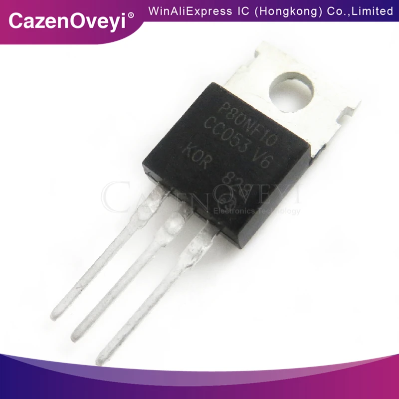 

10 шт./лот STP80NF10FP P80NF10FP TO-220F в наличии
