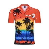 3d print shirt men short sleeve summer beach casual loose streetwear fashion cardigan hip hop male camisa blouse digital new