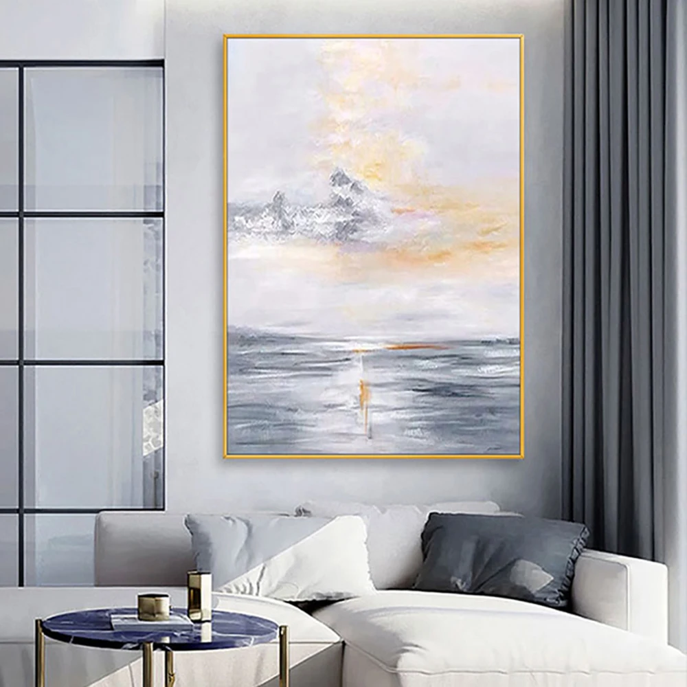 

Hand Painted Oil Painting Thick Oil On Canvas Seascape Paintings Modern Simple Luxury Wall Art For Living Room Office Decoration
