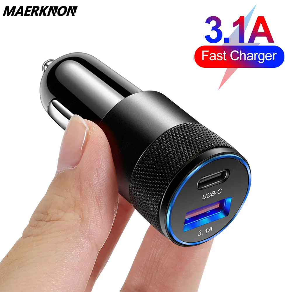 PD USB C Car Charger Quick Charge 4.0 3.0 Fast Charging For All Smartphones For iPhone 12 11 Xiaomi Samsung Type C Phone Charger