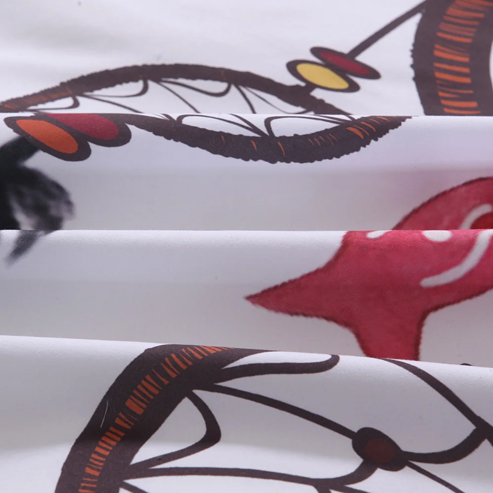 

Dream Catcher Duvet Cover Set 3D Feather Printed Dekbedovertrek Include 1 Duvet Cover 2 Pillowcases Microfiber Bedding Set