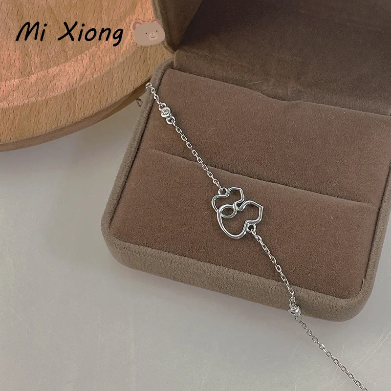 

Женский браслет из серебра 925 пробы с двойной тыквой