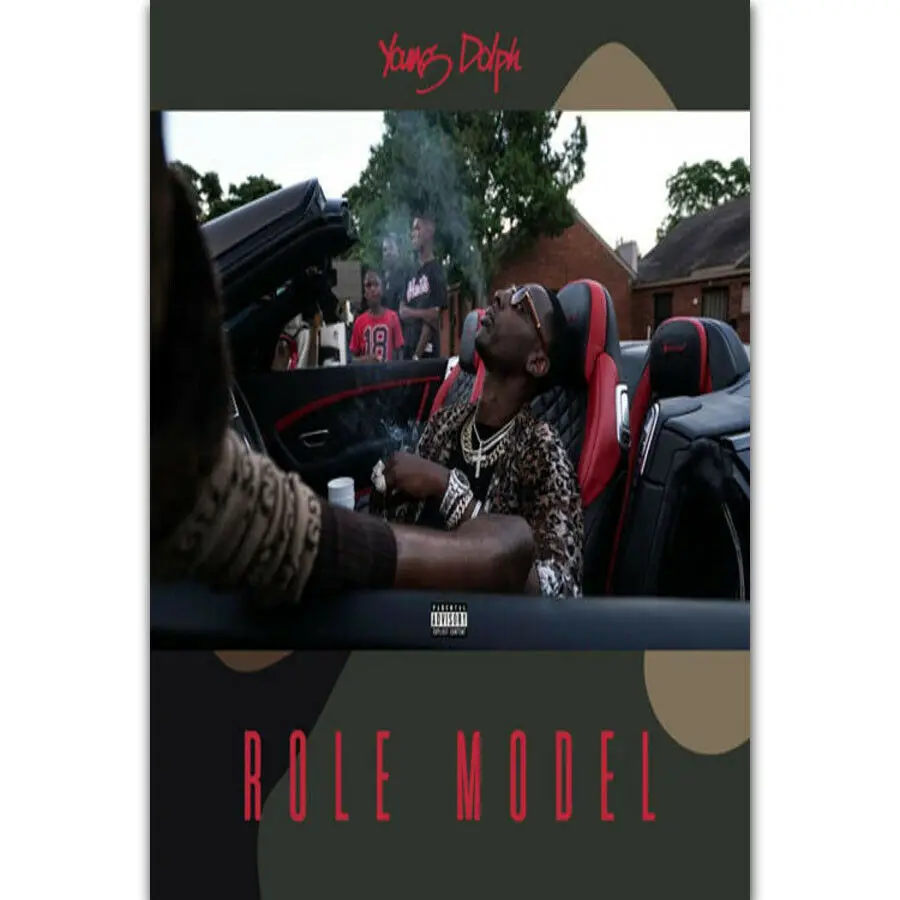 Молодая модель Dolph 2018 альбома Rap в стиле хип-хоп шелковая ткань яркая декоративная