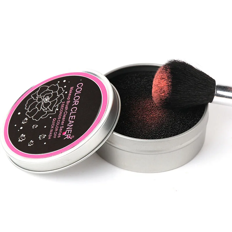 ГОРЯЧАЯ Макияж щетка и губки для чистки удалитель тени век Румяна порошок сухой