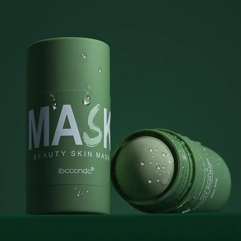 

Anti-Acne Oil Control Solid Skin Care mascarillas faciales Green Tea Purifying Clay Stick Mask